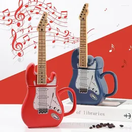 Canecas 3D cerâmica guitarra copo forma caneca exótica decoração moda presente