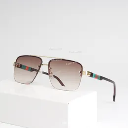 디자이너 G 가족 유럽 및 미국 줄무늬 사원 이중 빔 선글라스, 남성 대형 브랜드 선글라스, 클래식 패션 안경