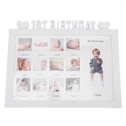 Frames Growth Po Frame Memorial Gifts First Year Picture Infant Anniversary Baby Plastic Milestone Born 12 Month