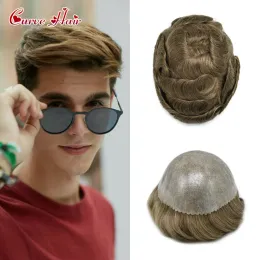 Toupees Toupees All PU Mens Mens Human Hair Prostheess Toupee Prostheess 0,10,12 мм силиконовая прочее