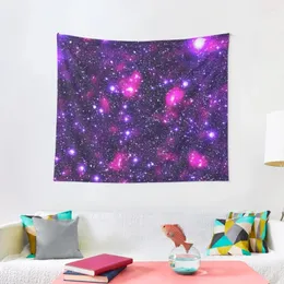 Tapisserier Galaxy Dark Matter Fuchsia Purple Tapestry Room Estetic Home Decor Art Mural