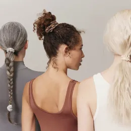 % 100 saf dut ipek saç scrunchie el yapımı saç bantları kadın kız saç aksesuarları saf renk doğal kaideler 2cm