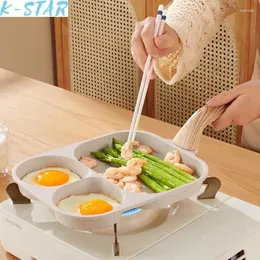 Panelas K-Star Vendendo Maifanshi Non Stick Pan Egg Burger Fritando Flat Bottom Induction Cooker Universal Mini 2024