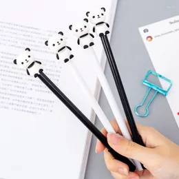 Piece Lytwtw's Stationery Gel Pen Cute Panda Cartoon Neutral School Supplies Office Suppl Student Black Ink