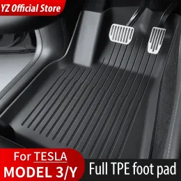 YZ TPE Floor Mats Model 3 Y 2021-2023 Car All Weather Waterproof Non Slip Trunk Mat Secons