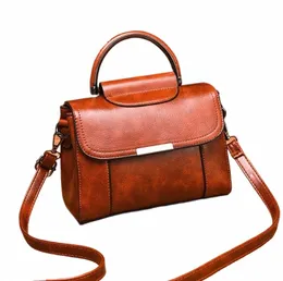 Yeni 2020 Oilskin tek omuzlu çanta PU saf renk küçük kare çanta kesesi bir ana bayan el çantaları kese ana femme bolsos mujer 25v7#