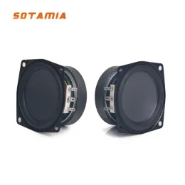 Lautsprecher Sotamia 2pcs 2,5 -Zoll -Mittleren Lautsprecher 4 Ohm 15W Bluetooth Audio -Lautsprecher Gummi -Kanten wasserdichte Outdoor -Lautsprecher