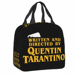 quentin Tarantino Insulated Lunch Bag for Women Kids Pulp Ficti Kill Bill Movie Portable Thermal Cooler Lunch Box Food Tote 41Ng#