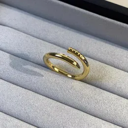 Love Rings designer ring Band screw Ring designer jewelry Titanium Nail Ring fine diamond Ring jewelry woman mans Couple gold ring have Size 5-10