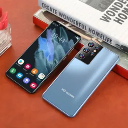 2022 شاشة جديدة جديدة عبر الهاتف المحمول S21 Ultra Trade Trade Smartphone Factory في المخزون بالجملة