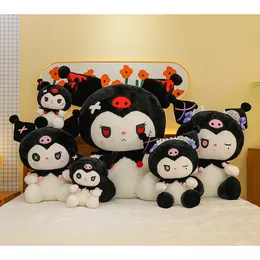 Śliczne pluszowe małe diabeł ciemne lalki Kuromi Kawaii Plush Toys Duże lalka kreskówka wypchana dla lalki dla zwierząt Prezenty dla dzieci