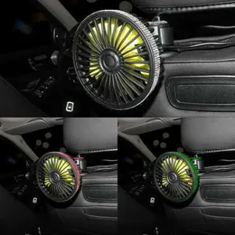 Uppgradera bärbar USB -bil Crystal Fan Car Cooling Air Conditioner Automobile Decoration Diamond Car Accesories Interiör för kvinna