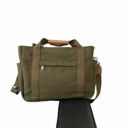 Multi-bolso bolsa de maternidade feminina grande capacidade sacola lona versátil bolsa de viagem sólida crossbody saco senhoras loja c6kX #