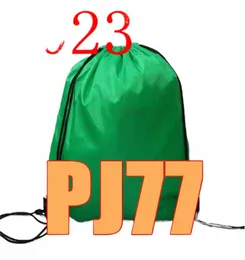 Mais recente 2023 Q4 PJ 77 Bolsa com cordão PJ77 Cinto Mochila à prova d'água Sapatos Roupas Yoga Correndo Fitn Bolsa de viagem 02wZ #