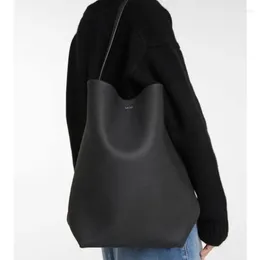 Totes Große Kapazität Schulter Tasche Unterarm Taschen Für Frauen Eimer Bolsas Mujer Echtes Leder Bolsos Praktische Sac De Femme 2024