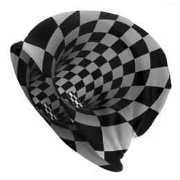 Береты 3D Vortex Illusion Капот Шапка Хип-хоп Прохладная осень-зима Skullies Шапочки для мужчин Женщин Взрослые вязаные шапки Летняя теплая шапка