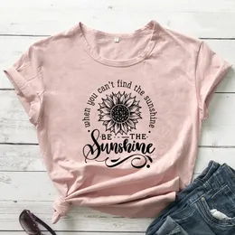 Koszule kobiet, kiedy nie można znaleźć słońca, a T-shirt estetyczne kobiety
