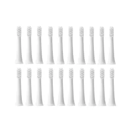 Escovas de dentes 20 pedaços de dentes de dentes para xiaomi mijia t100 mi de dentes elétrica inteligente substituição