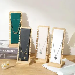 Jewelry Pouches Fashion Display Stand Necklace Wooden Multiple Easel Showcase Holder For Necklaces Colors Size Ring Box