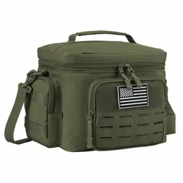 tactical Lunch Box for Men Military Heavy Duty Lunch Bag Work Leakproof Insulated Durable Thermal Cooler Bag Meal Cam Picnic a5gO#