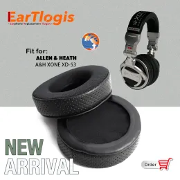 Acessórios eartlogis nova chegada substituição almofadas de ouvido para allen heath ah xone xd53 fone de ouvido earmuff capa almofadas