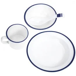 食器セットは皿メラミン中国の食器スープコンテナプレートキッチンボウルホワイトカップをセットします
