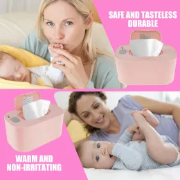 Baby torka varmare termostat baby torka värmare till och med uppvärmning våtdukar varmare bärbara baby våtservetter dispenser varmare förhindrar torr USB