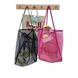 Frauen Transparent Mesh Single Sollte Ins Winder Tasche Fiable Leichte Tragbare Shop Reise Strand Mesh Net Tote Handtasche G2aq #