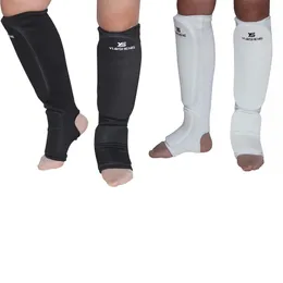 Caneleira de algodão para karatê/sanda/taekwondo/muay thai/boxe leggings suporte para tornozelo equipamento de proteção para pés 240322
