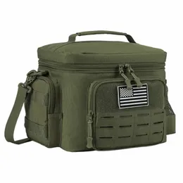 tactical Lunch Box for Men Military Heavy Duty Lunch Bag Work Leakproof Insulated Durable Thermal Cooler Bag Meal Cam Picnic 47Kk#