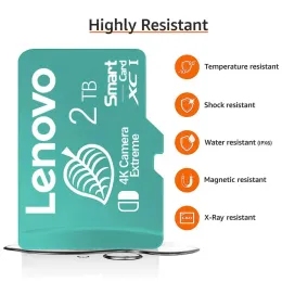 Original Lenovo Memory Card 128 GB 256 GB 512 GB 1TB 2TB Höghastighet Mikro TF SD -kort för Nintendo Switch PS4 PS5 -spel SD -kort