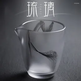 Cups Saucers Ink Colored Glaze Justice Cup - Harmony Glass Large Heat-resistant Japanese Tea Dispenser Sea Fair Set