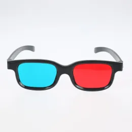 Universal Black Frame Blue Red Cyan Anaglyph 3D Tanie szklanki 3D dla projektora LED Film Filmy 3D i grania w gry 3D