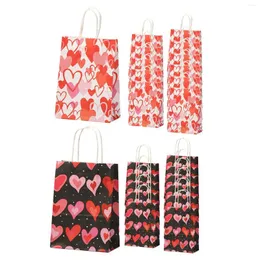 Gift Wrap 12pcs Valentine's Day Bags Favor Reusable Year Retail Tote