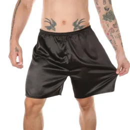 Yufeida Summer Men Sleep Bottoms Solido Sleep Boxer Shorts Shorts Shorts Nightwear Male Mash Lounge Homewear biancheria intima
