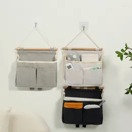 Sacos de armazenamento Saco dobrável montado na parede pendurado bolso atrás da porta cabeceiras à prova d'água bolsas de guarda-roupas