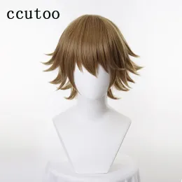 Wigs chihiro fujisaki wig danganronpa cosplay wig game cosplay شعر الشعر بالحرارة الاصطناعية