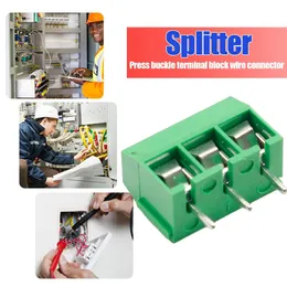 10-Pack 4-Pin 3.81mm Pitch Screw Terminal Block Connector – Green Pluggable Type