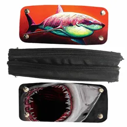 shark Handbags Drag Dog Cat Wolf Unicorn Women Men Teenagers Boys Girls Kid Toddler School Casual Pencil case Tote Bag Pouch 14V9#