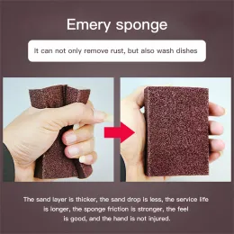 Sponge gomma carborundum rimozione della pulizia della ruggine spazzola che scende gli strumenti puliti per la spugna cucina per la casa