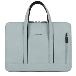 Dizüstü bilgisayar çantası 13 14 15 15.6 inç çanta kadınlar defter çantası MacBook Pro Air 13 Case Xiaomi Asus PU deri lüks bilgisayar çantası