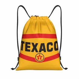 Personalizado Texaco Gift Drawstring Bag para Shop Yoga Mochilas Homens Mulheres Sports Gym Sackpack 99Rk #