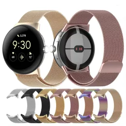 Cinghia ad anello magnetico per Google Pixel Watch Band Metal Band Bracciale per i bracciali per smartwatch sostitutivi di Google Pixel Watch