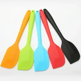 Espátula de creme para bolo de silicone, espátula para misturar raspador, colher, ferramenta de cozimento de cozinha