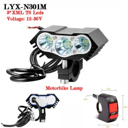 Luci da 12 V/24 V/36V Felanco elettrico Felanco esterno Lampada per moto modificata T6 Scooter Light Light MOTOBIKE BICYLE LIMITÀ