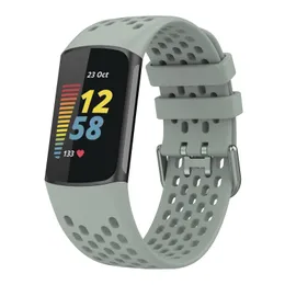 Strap for Fitbit Charge 5/6 Smart Watch Band Sports Sports Strap Silicone Wrist para Fit Bit Charge5 Acessórios de pulseira