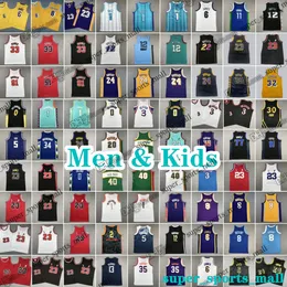 Men Kids Basketball Jerseys 30 Stephen 21 Tim Fox Curry Duncan 1 Victor Wembanyama 12 Ja Morant Haliburton antetokounmpo Haliburton Edwards Durant Doncic Irving