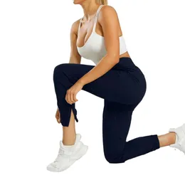 Pantaloni da palestra per donna, abbigliamento da yoga, ragazza, jogging, adattato, elastico a vita alta, pantaloni da palestra LU03