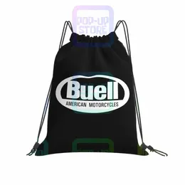 Buell Cafe Racer Racing Logo Drawstring Bags Gym Bag Nyaste Creative Shop Bag Outdoor Running O3A6#