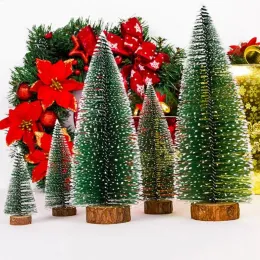 Artificial Christmas Tree Snow Fir Small Christmas Tree Christmas Decorations For New Year Xmas Party Home Table Ornaments Gifts